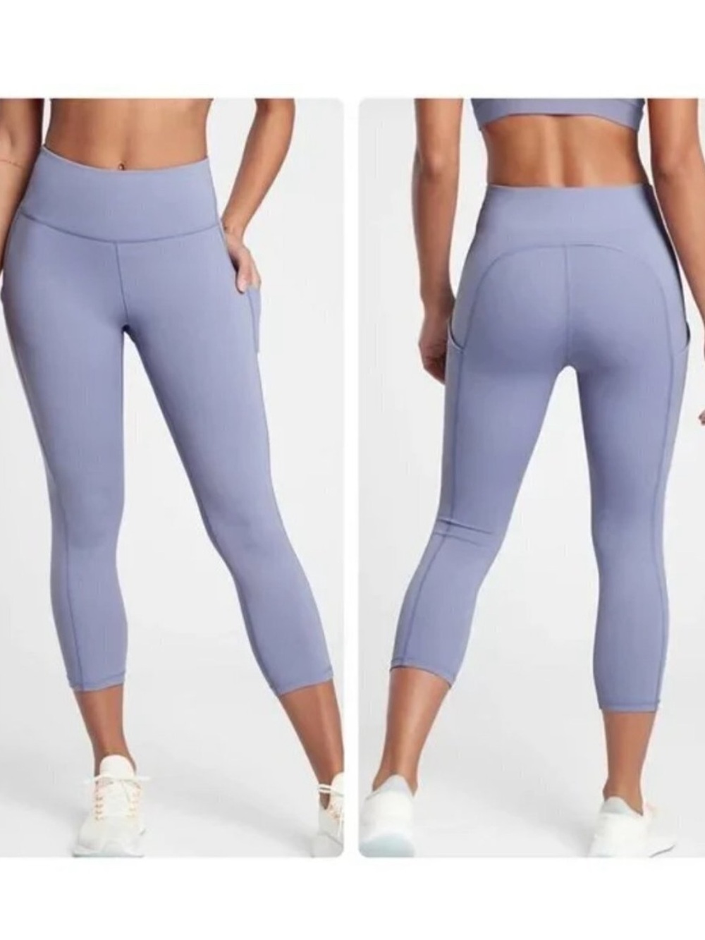Athleta ultimate stash pocket capri lavender purple